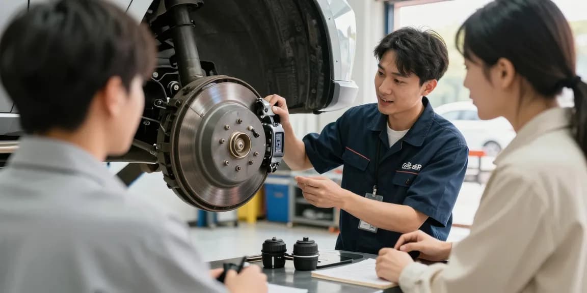 Local auto repair expert diagnosing low coolant symptoms, trusted service provider in clean workshop.