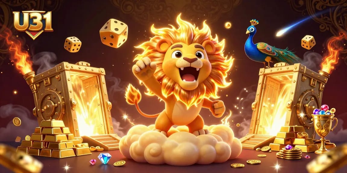 Experience thrilling gameplay at U31 with vibrant 3D characters and dazzling casino treasures.