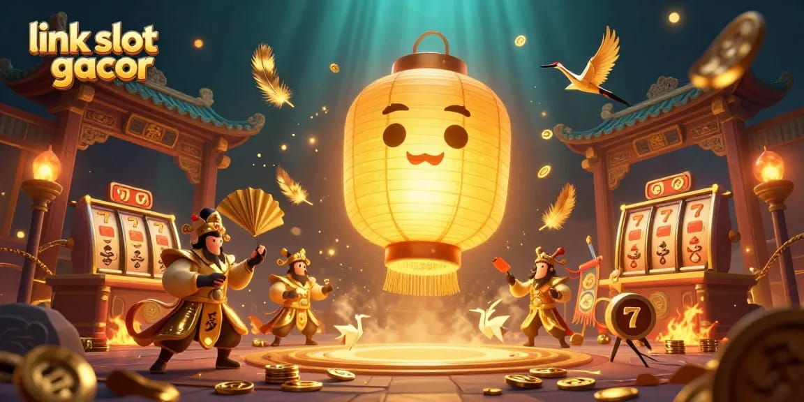 Engage in the thrilling action of link slot gacor at the vibrant night market casino setting.