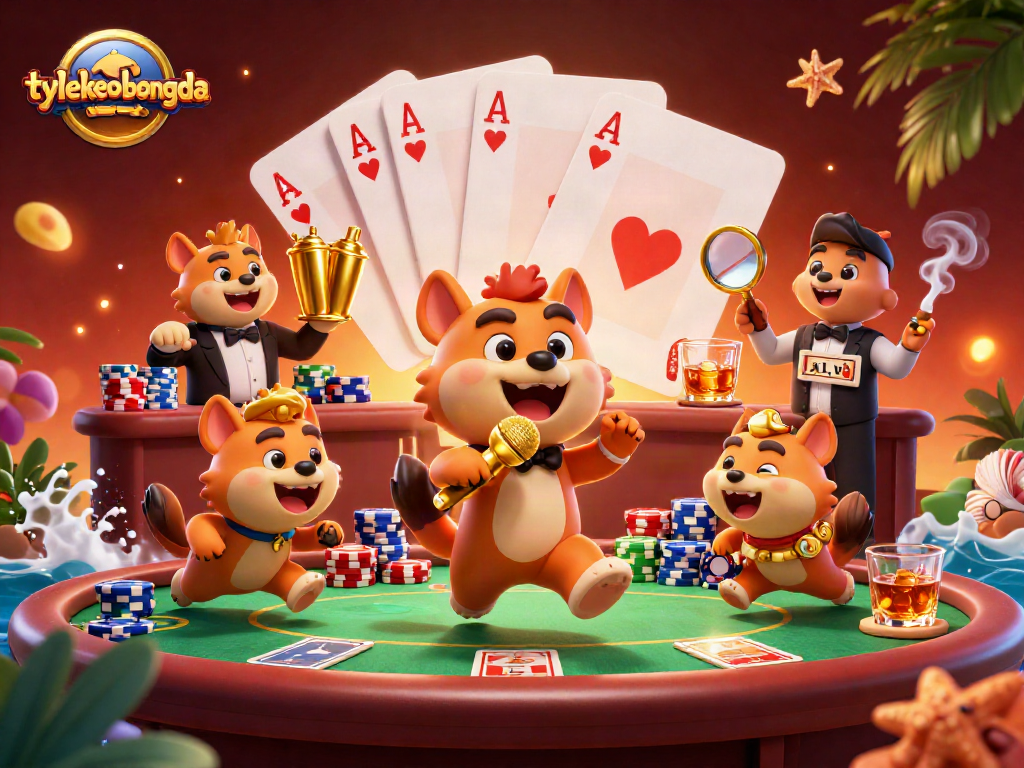 Experience tylekeobongda's vibrant comedy casino scene filled with poker excitement and vivid characters.