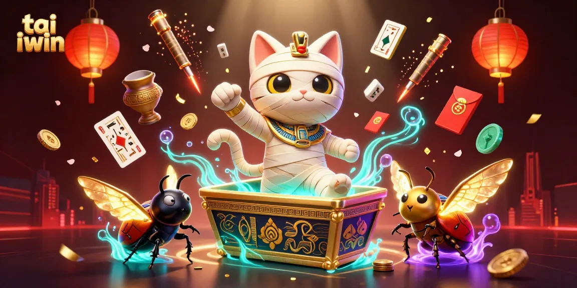 Experience thrilling gaming with tai iwin as Egyptian characters embrace luck and rewards.