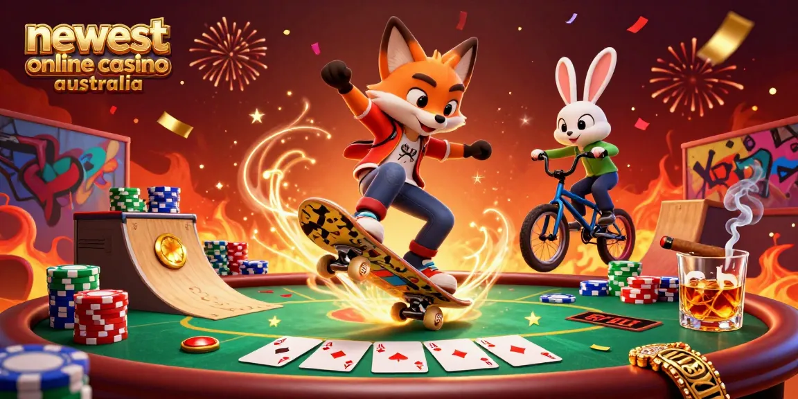 Experience the thrill at the newest online casino Australia with a fox and rabbit in action.